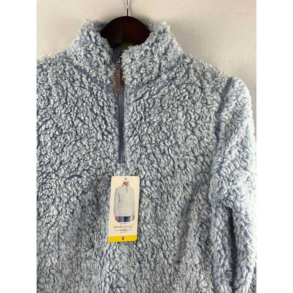 Women’s Weatherproof Vintage Small Periwinkle Sherpa Pullover
